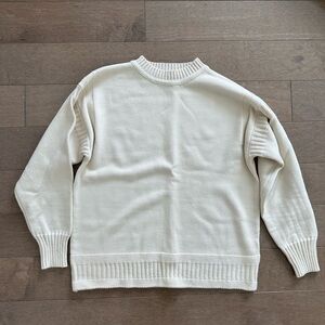 Vintage cream knit sweater